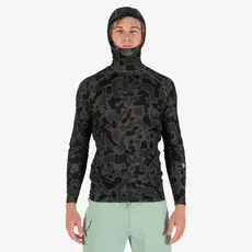 Vissla Vissla Warm Seas Eco Hooded LS Rash Guard Camo