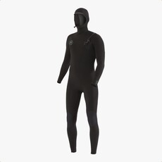 Vissla Vissla 7 Seas 4/3mm Full Hooded Chest Zip Wetsuit Black