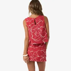 O'Neill O'Neill Athena Floral Top Lifeguard Red
