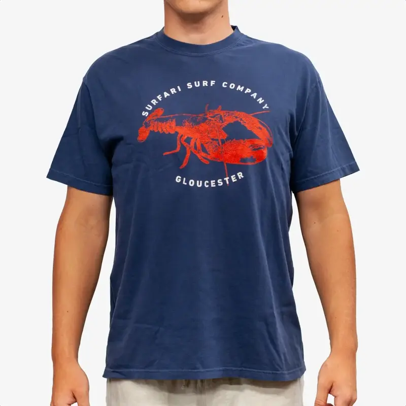 Surfari Lobsta Comfort Colors Tee Navy