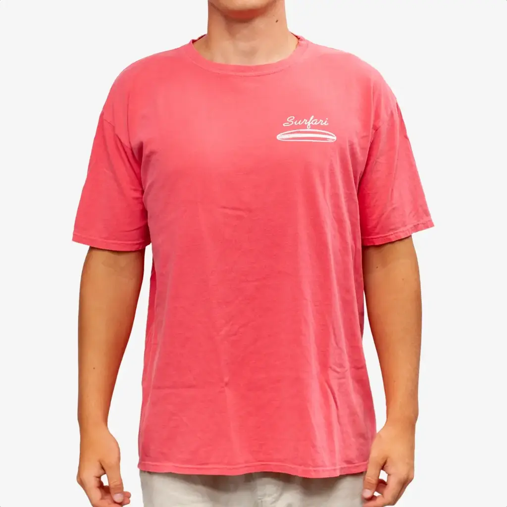 Surfari Surfari Lineup Tee Papaya