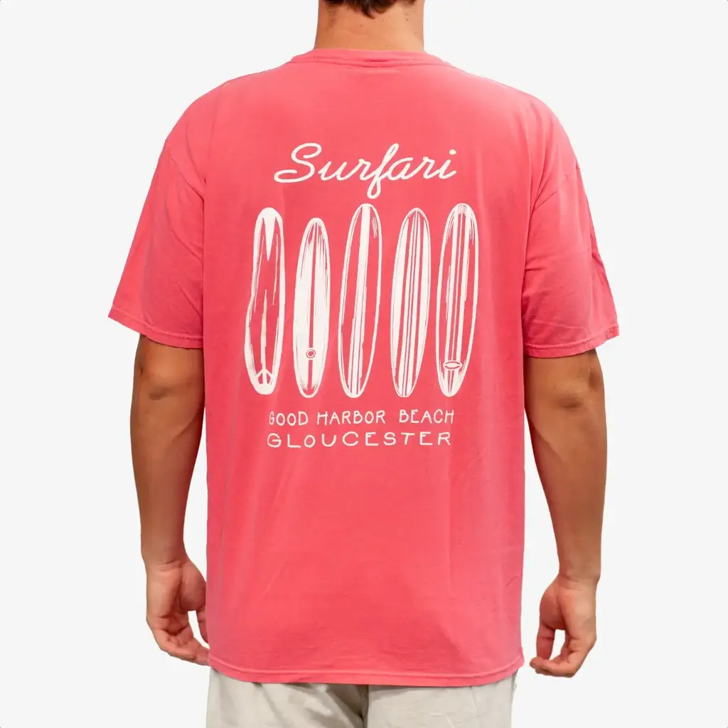 Surfari Surfari Lineup Tee Papaya