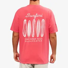 Surfari Surfari Lineup Tee Papaya