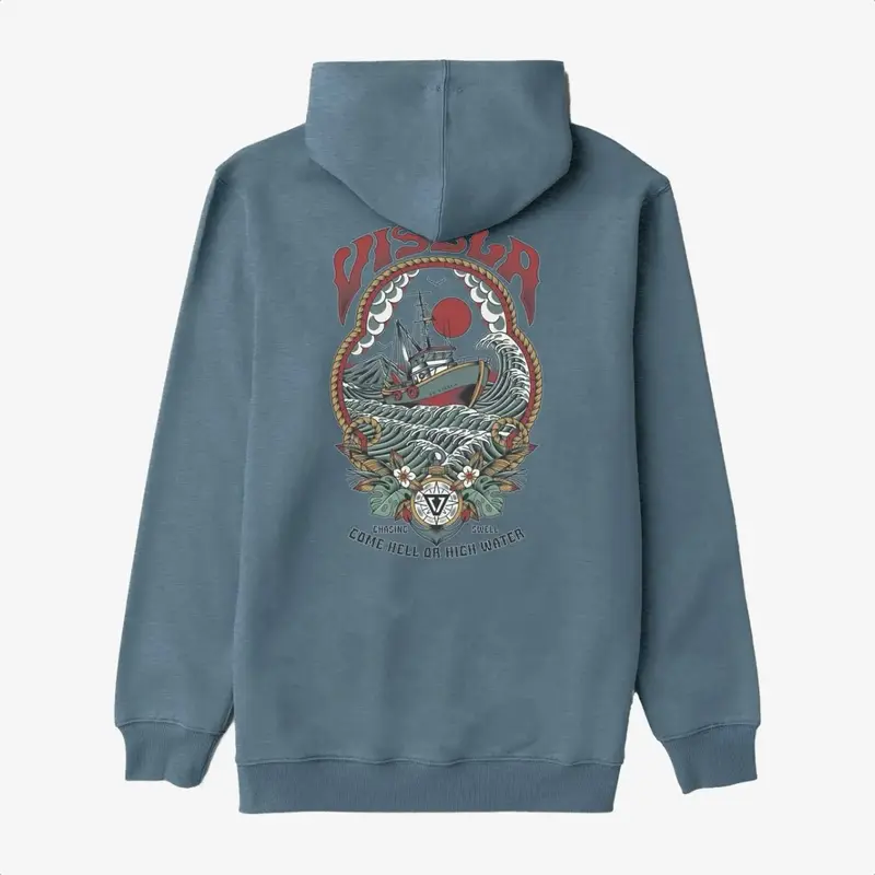 Vissla Offshore Eco Pullover Hoodie Navy Heather