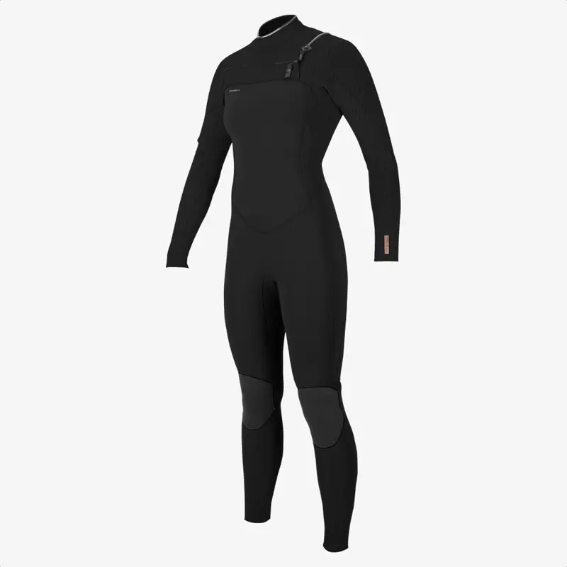 O'Neill Women's Hyperfreak 3/2mm+ Chest Zip Full Wetsuit Black