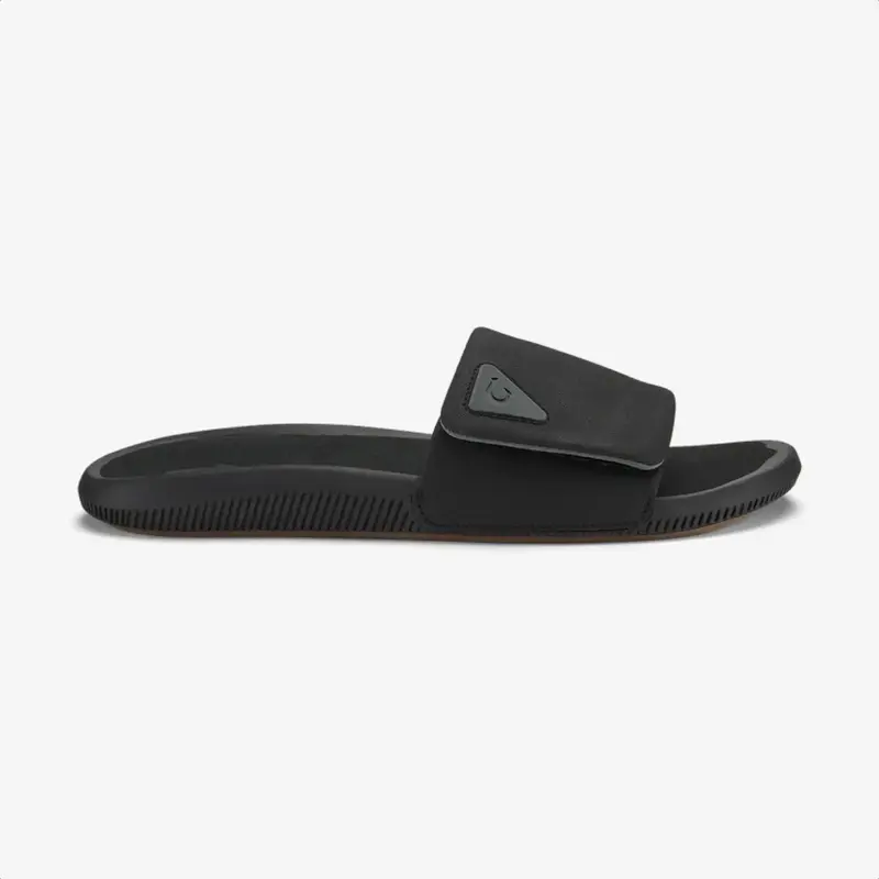 OluKai Ulele Men’s Slide Sandals Lava Rock / Lava Rock