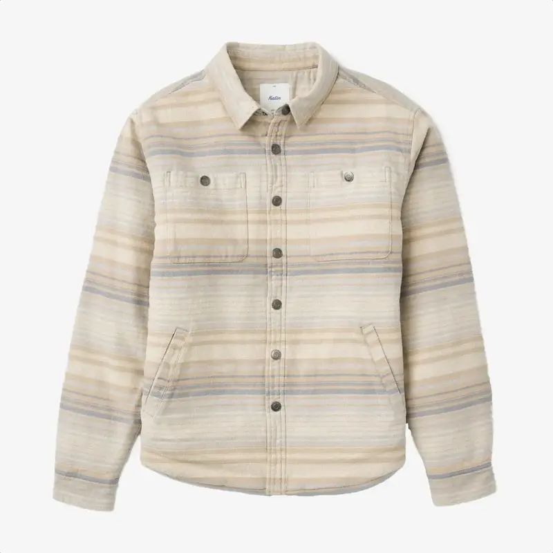 Katin Harold Stripe Shirt Jacket Sand
