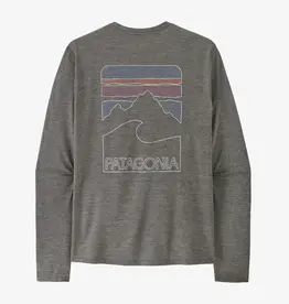 Patagonia Men's Long-Sleeved Capilene Cool Sun Shirt - Peak Visions Forge Grey Noble Grey X-Dye