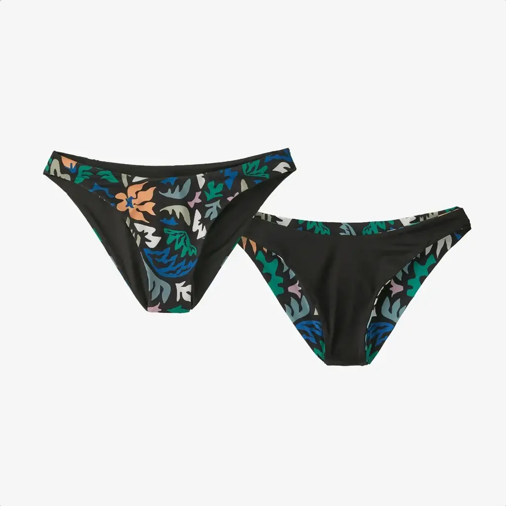 Patagonia Patagonia Women's Reversible Cross Shore Bikini Bottoms Kaleido Black