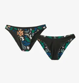 Patagonia Women's Reversible Cross Shore Bikini Bottoms Kaleido Black