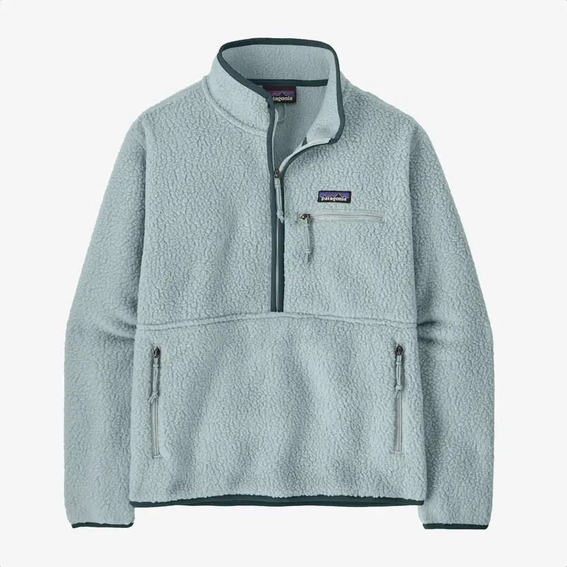 Patagonia Women's Retro Pile Marsupial Fleece Pullover Virtually Blue
