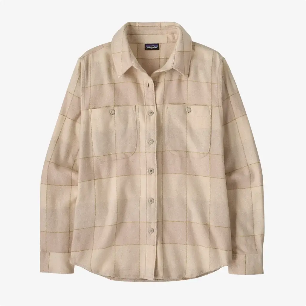 Patagonia Patagonia Women's Fjord Flannel Shirt Snow Owl: Rutabaga White