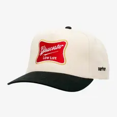 Surfari Gloucester Low Life Twill Snapback Hat Natural/Black