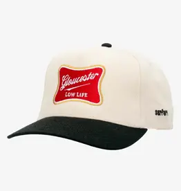Surfari Gloucester Low Life Twill Snapback Hat Natural/Black