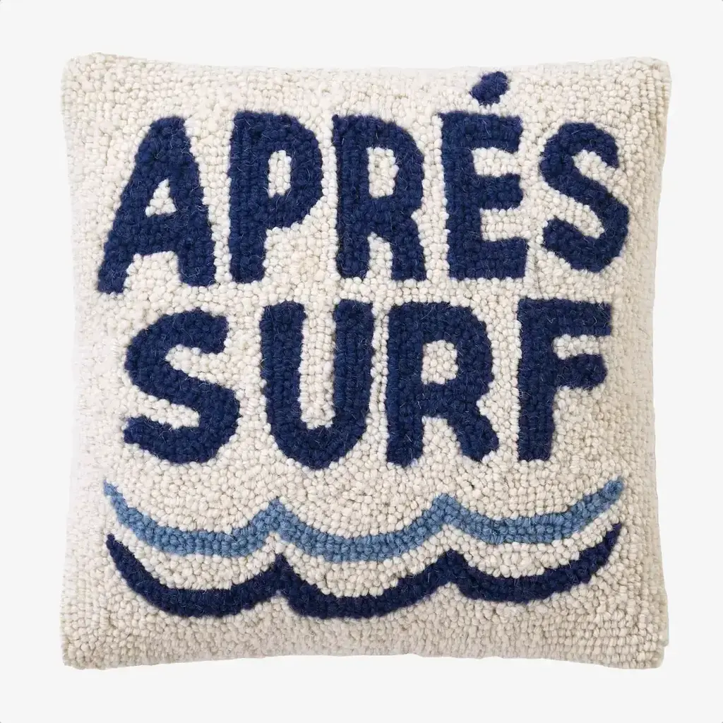Peking Handicraft Apres Surf Hook Pillow 12"x12"