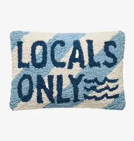 Peking Handicraft Locals Only Hook Pillow 8"x12"