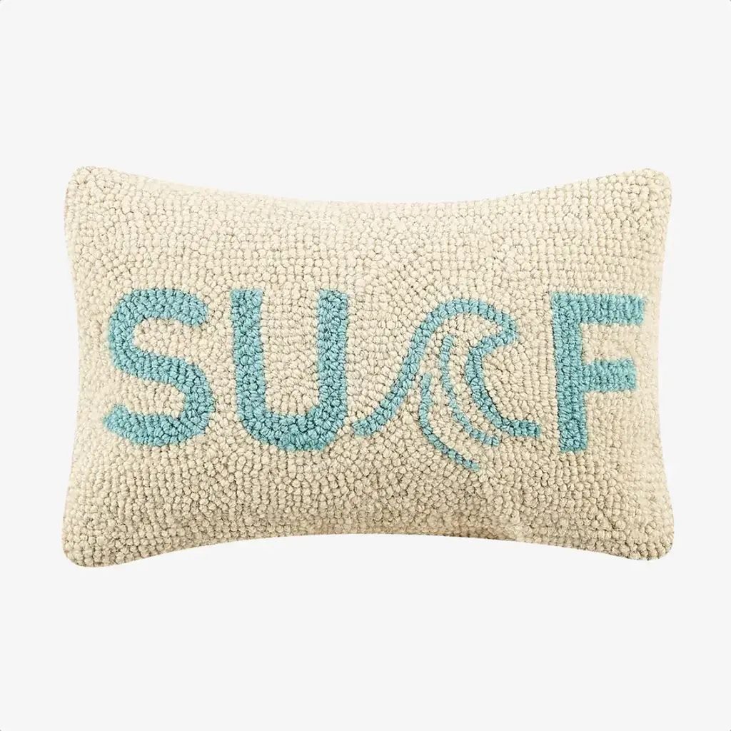 Peking Handicraft Surf Hook Pillow 8"x12"