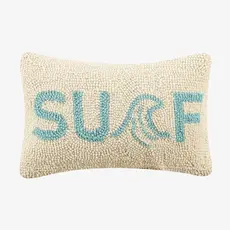 Peking Handicraft Surf Hook Pillow 8"x12"