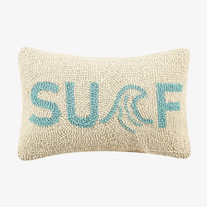 Peking Handicraft Surf Hook Pillow 8"x12"