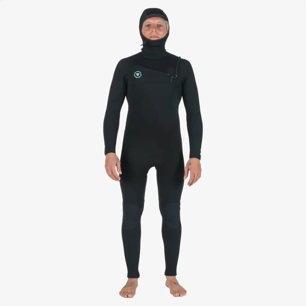 Vissla Vissla 7 Seas 5/4/3 Full Hooded Chest Zip Wetsuit Black