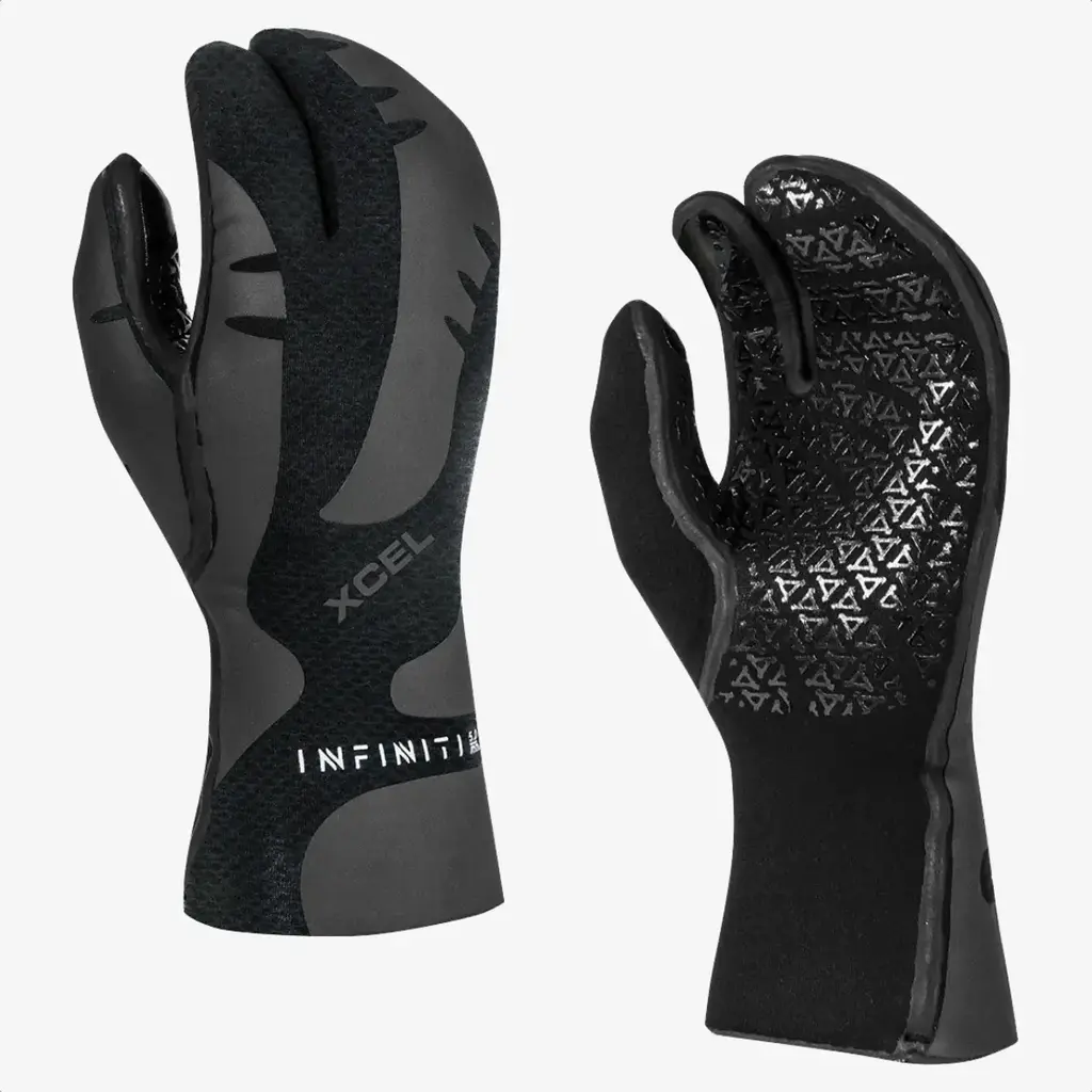 XCEL XCEL Infiniti 3 Finger Lobster Claw Glove 5mm Black
