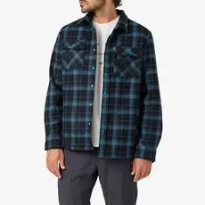 O'Neill O'Neill TRVLR Micro High Pile Lined Flannel Long Sleeve Shirt Dark Slate