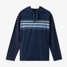 O'Neill O'Neill Bavaro Block Striped Poncho Pullover Fleece Navy