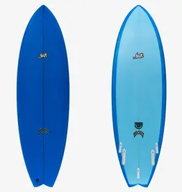 ...Lost Surfboards 5’8” Round Nose Fish Twinzer 96er Blue Tint
