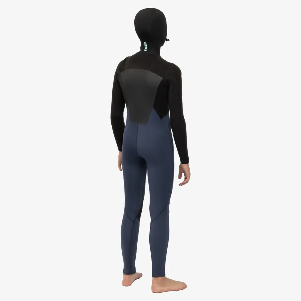 Vissla Vissla 7 Seas Boys 5/4/3 Full Hooded Chest Zip Wetsuit Dark Slate