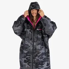 dryrobe dryrobe Advance Long Sleeve Black Camo / Pink