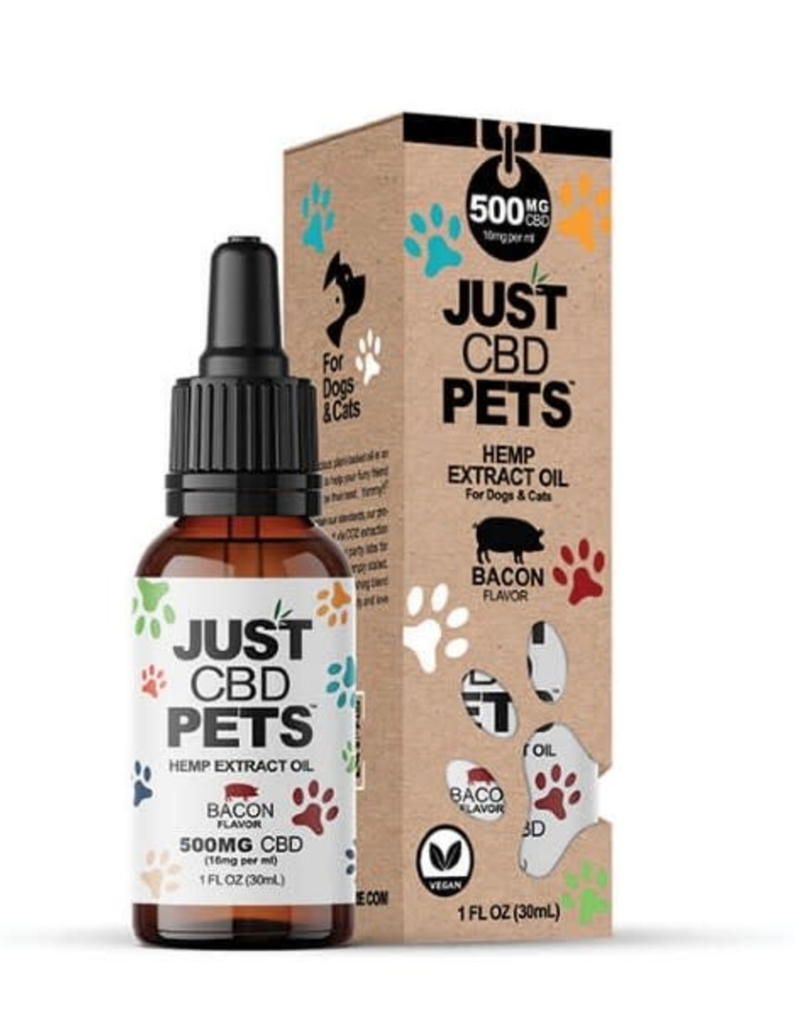 Just CBD Just CBD Pets Hemp Oil 500mg Bacon