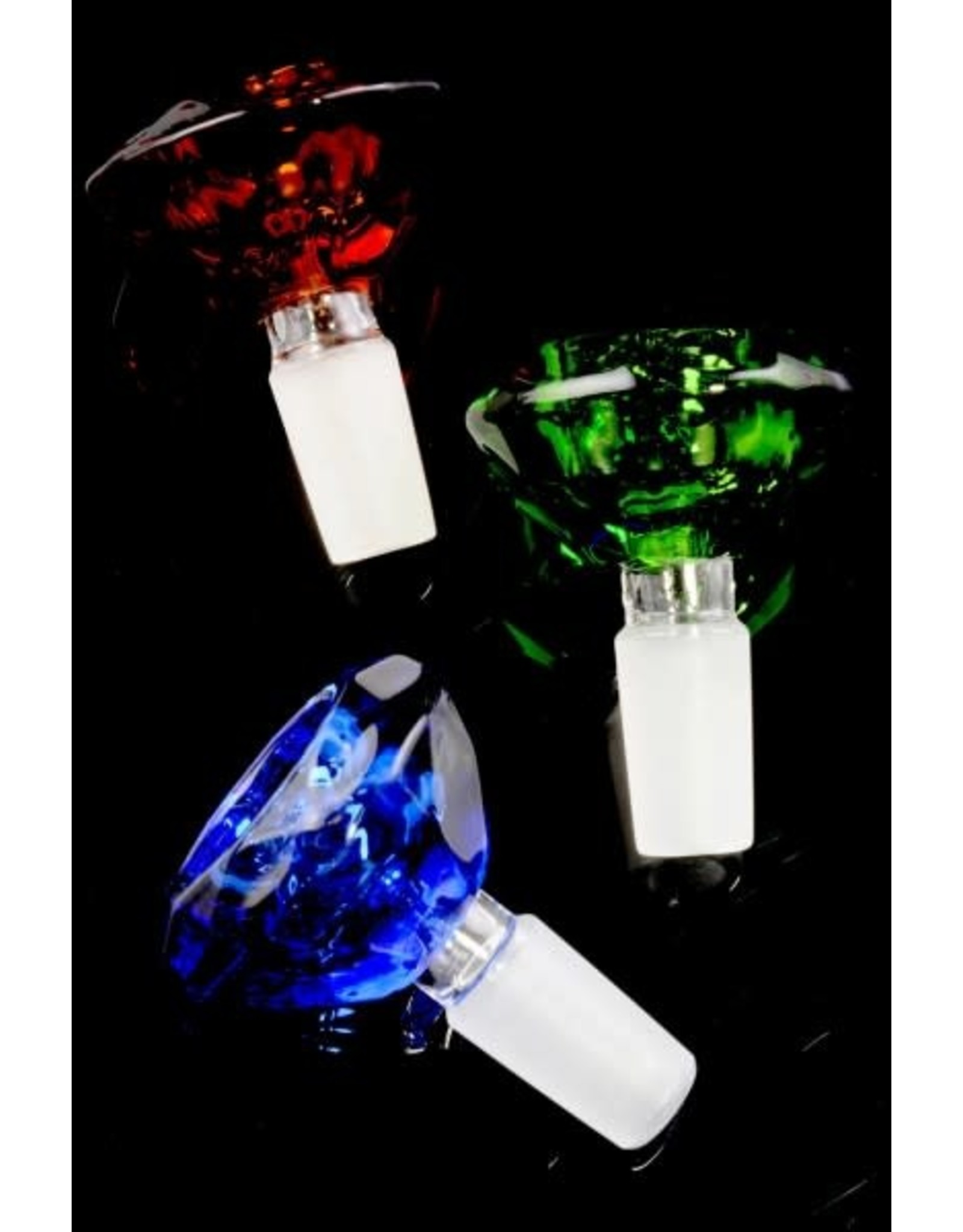 SPS Wholesale 14.5mm Male Colored Glass on Glass Bowl