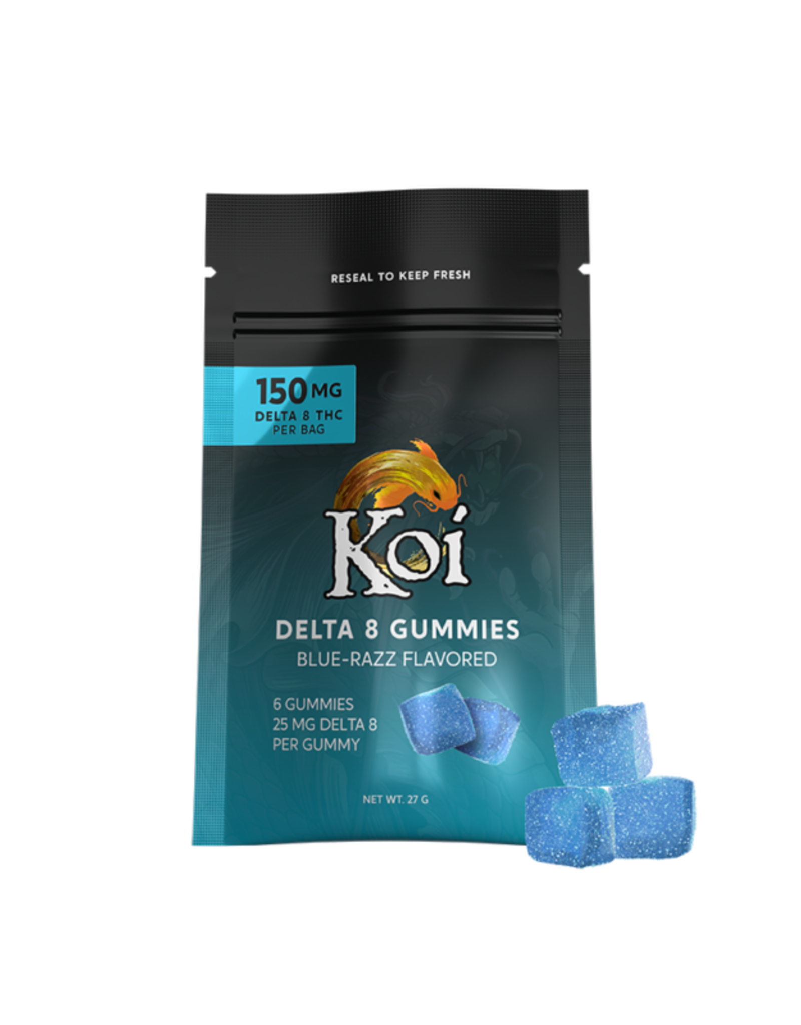 Koi Koi Delta 8 Gummies – 25mg per Gummy 500mg Total