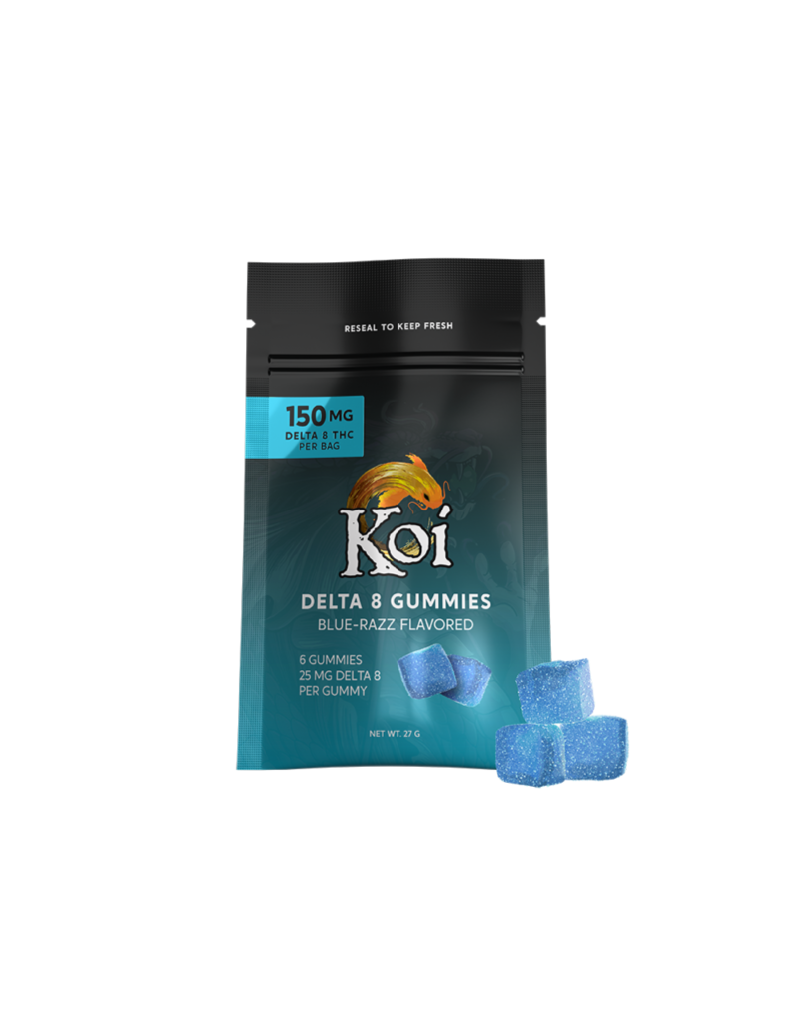 Koi Delta 8 Gummies by Koi CBD – 25mg per Gummy (20 Pack) 500mg Total