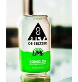 D8 Seltzer D8 SELTZER CASE – Hemp Infused Drink- Lime single