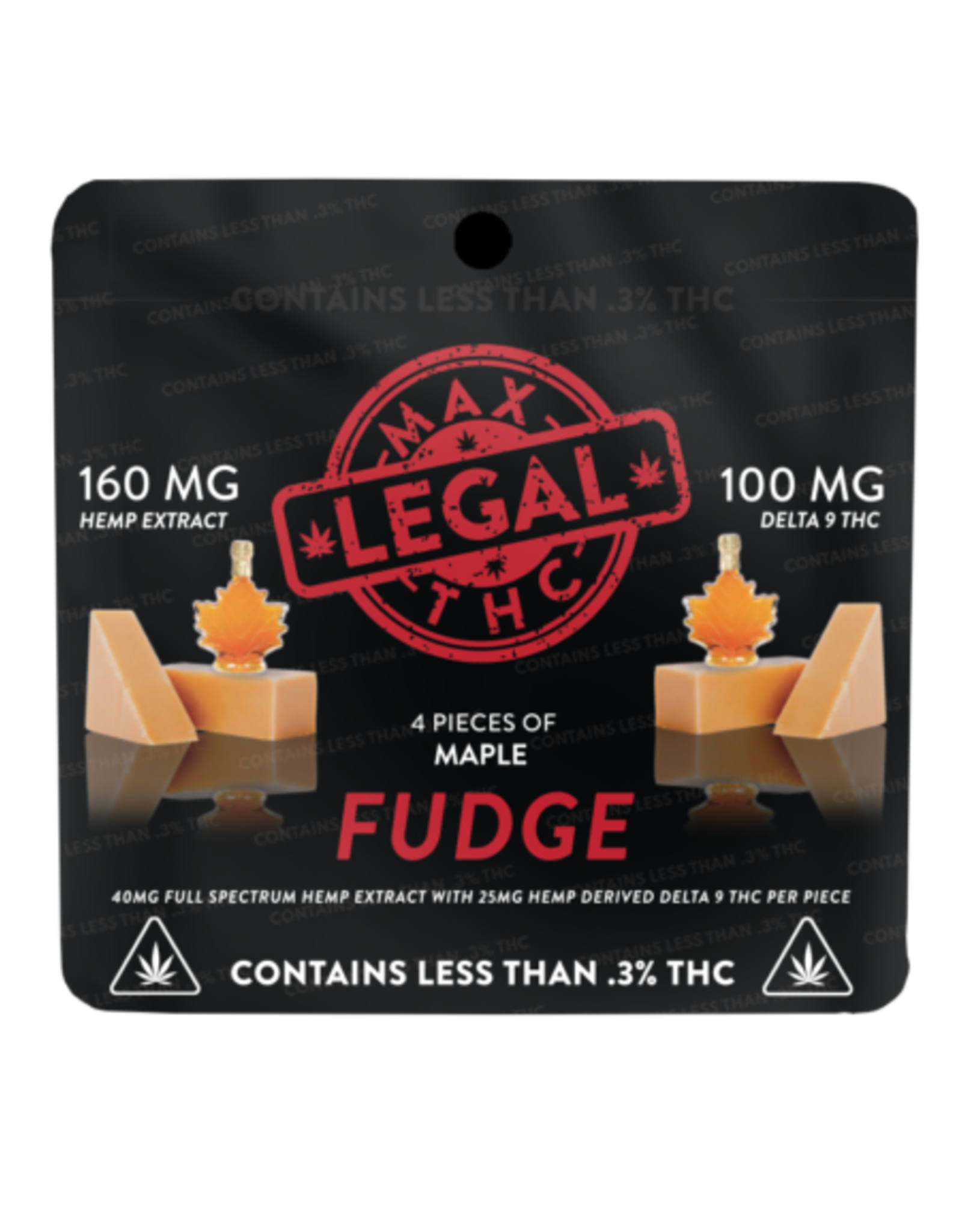 Max Legal THC Maple Fudge - Hemp Derived Delta 9 THC