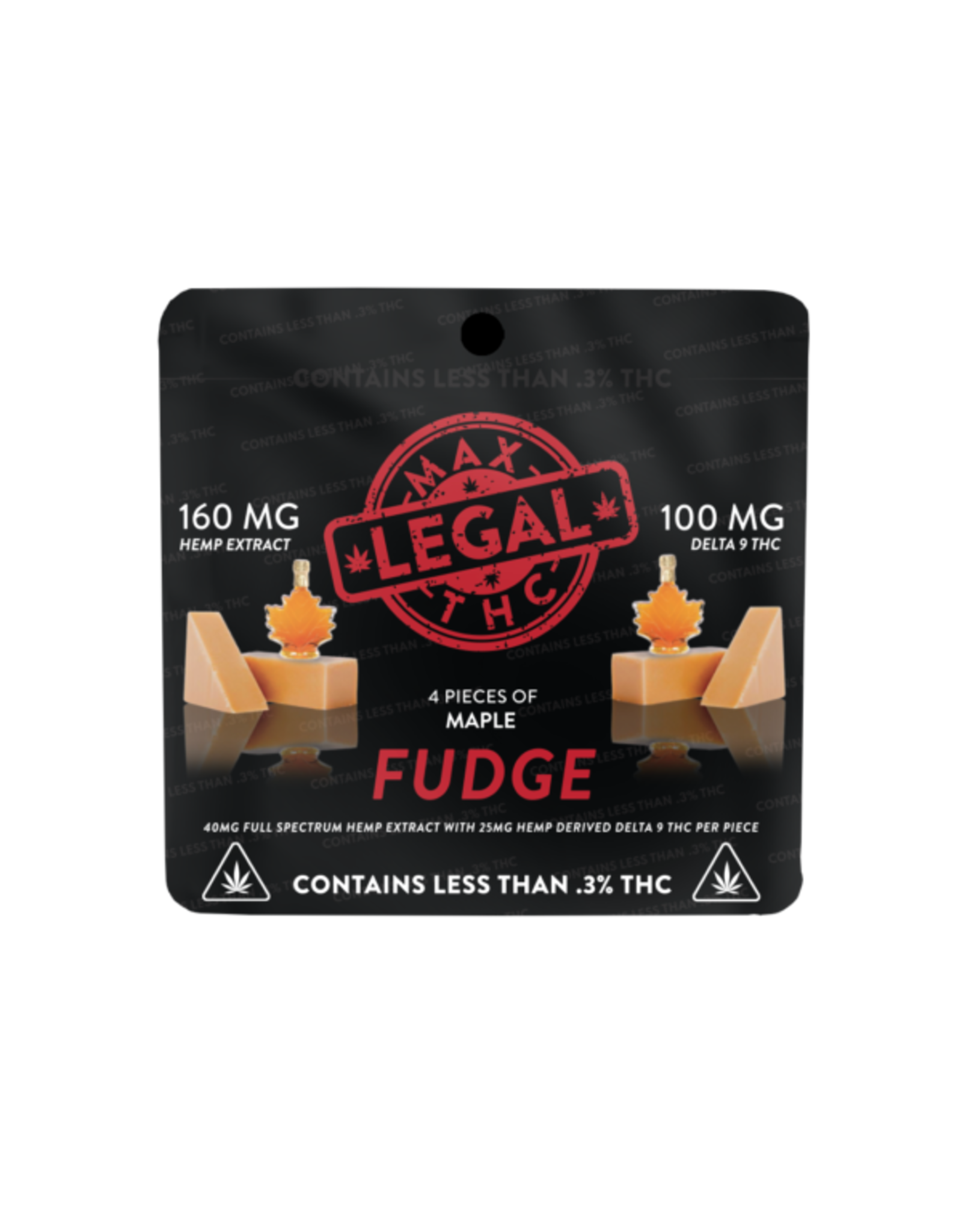 Max Legal THC Maple Fudge - Hemp Derived Delta 9 THC