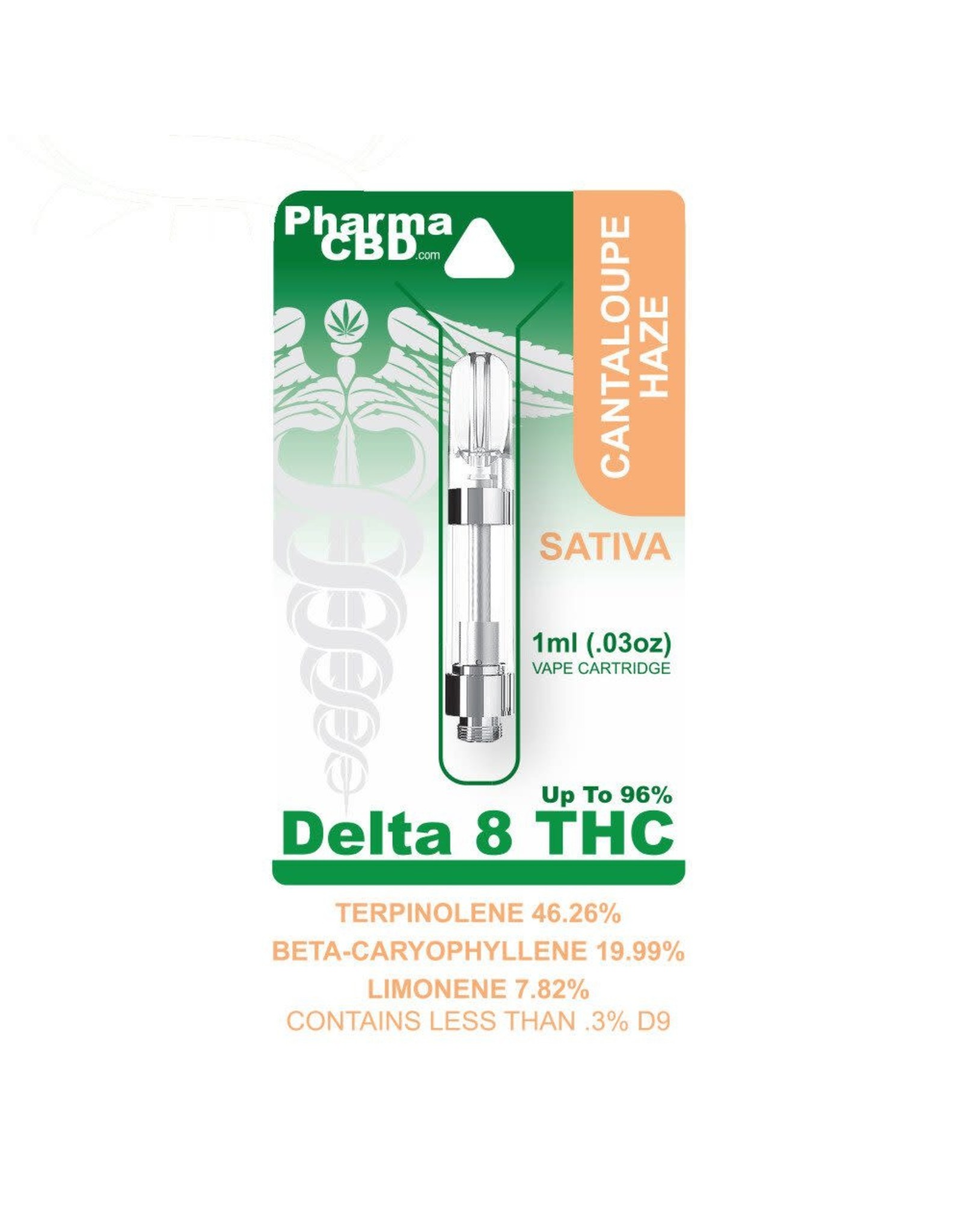 Pharma CBD Pharma CBD Delta 8- 1 Gram Cartridge- Cantaloupe Haze