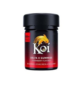 Koi Koi Delta 8 Strawberry 25mg THC Gummies-500mg total