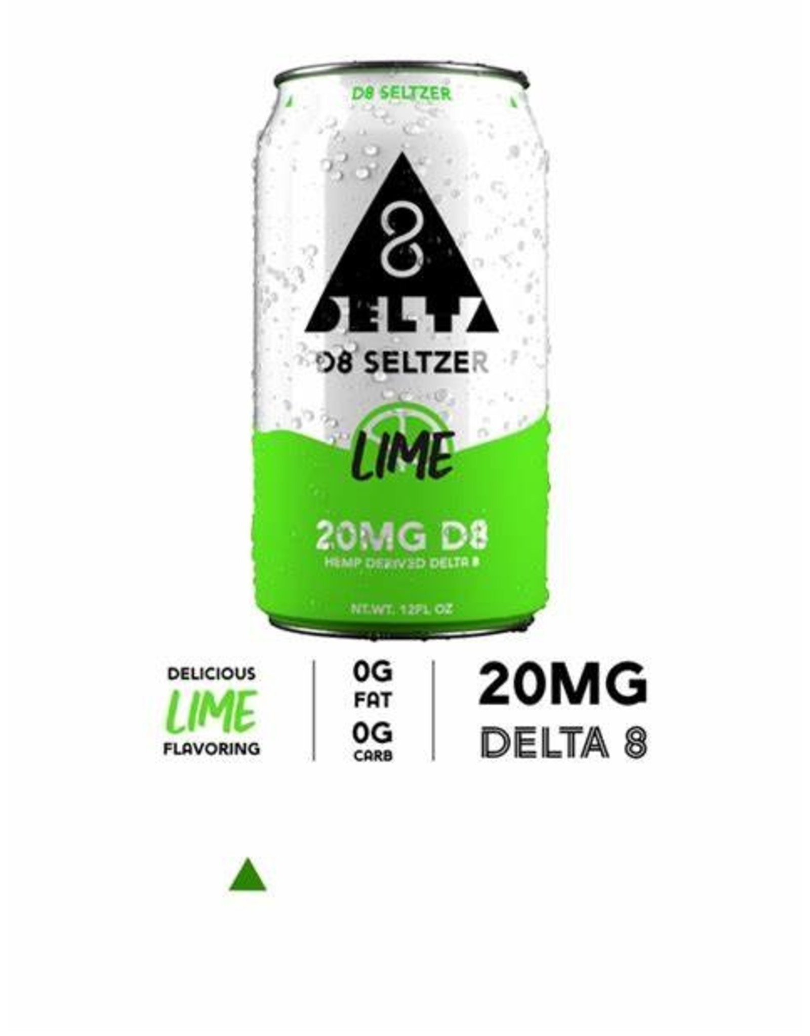 D8 Seltzer D8 SELTZER CASE – Hemp Infused Drink- Lime