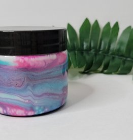 Small Stash Jar| Pink & Blue Swirl