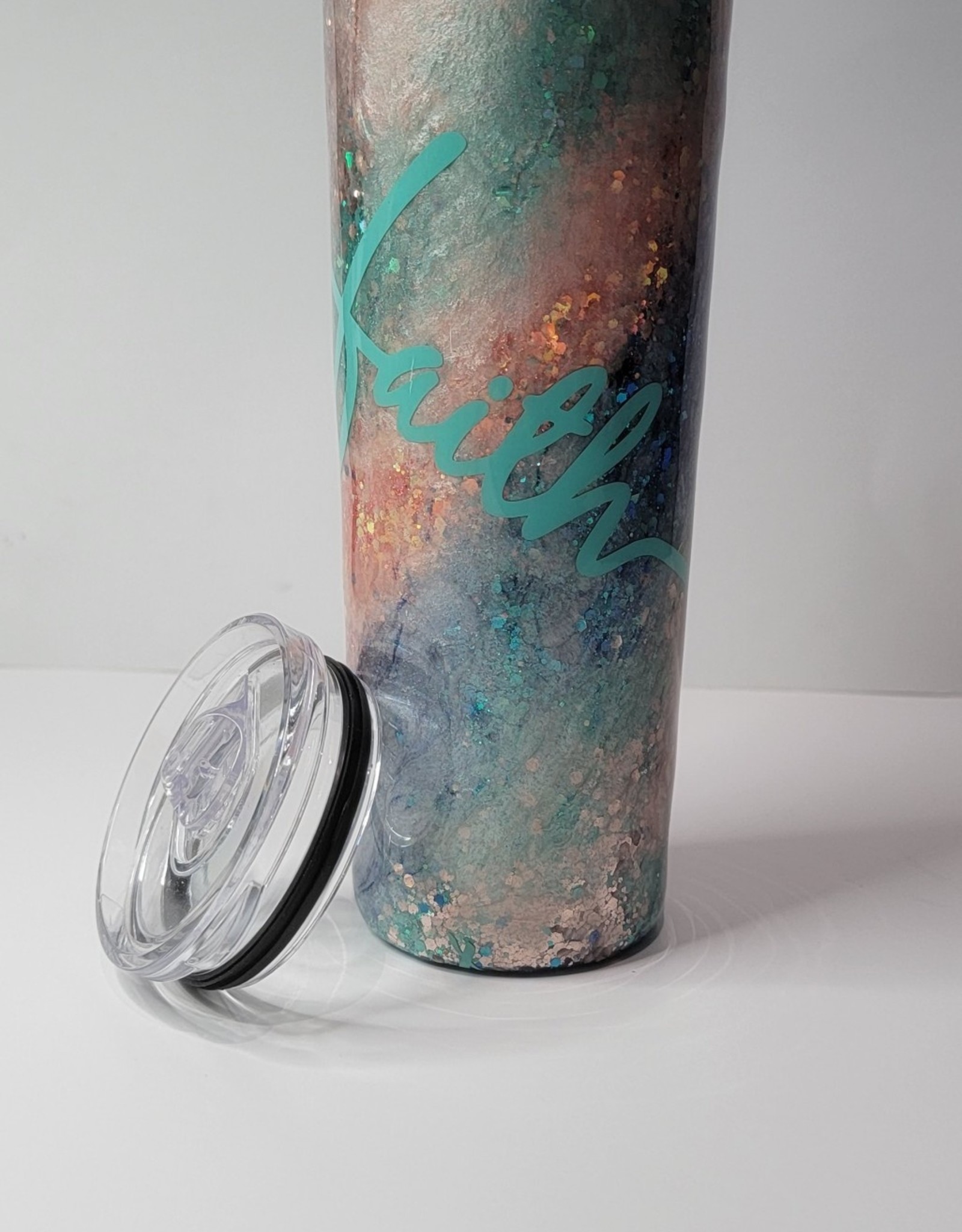 20oz Blue & Pink Faith Resin Cup