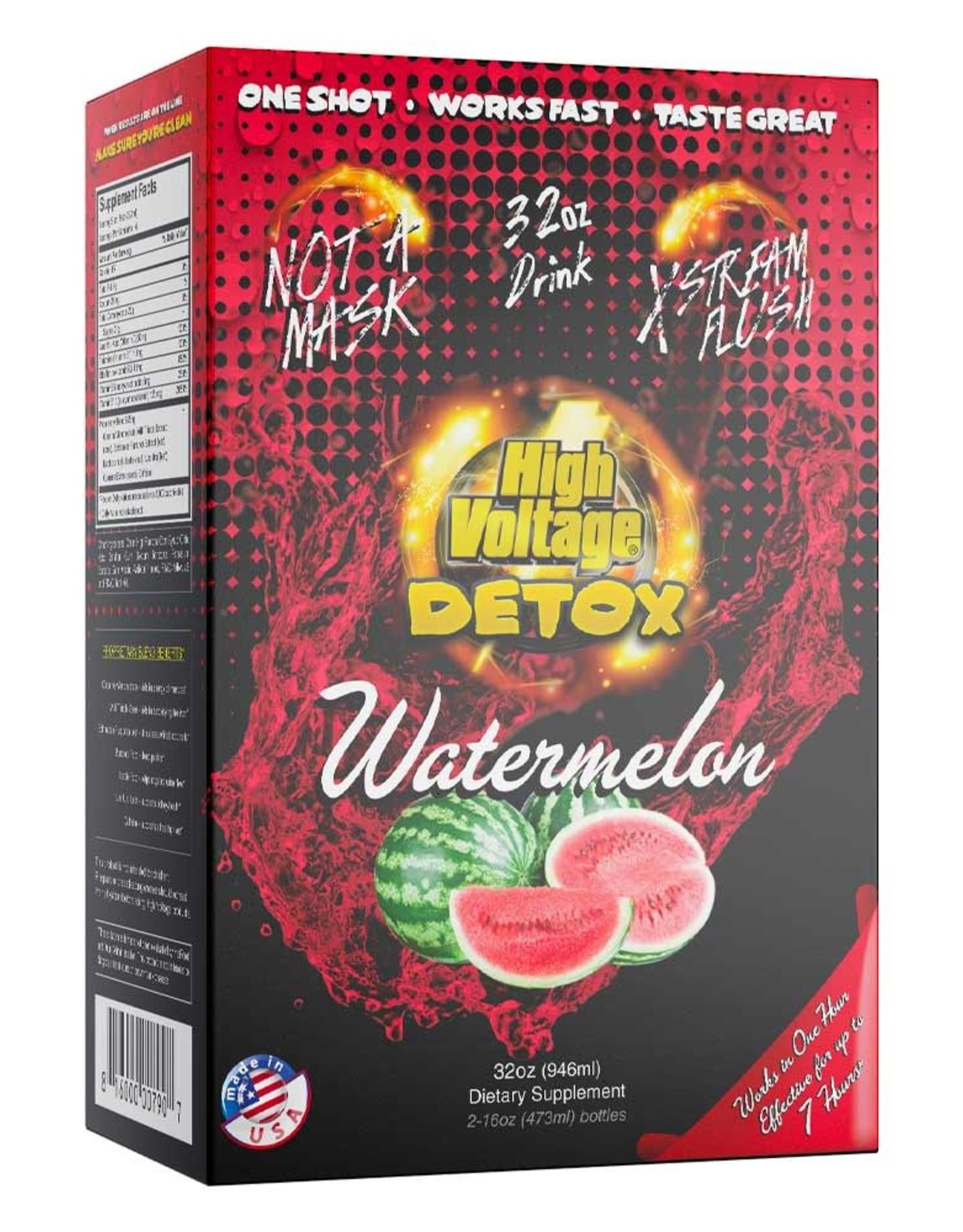 world wholesale HIGH VOLTAGE PREMIUM 32oz DETOX FLUSH| Watermelon