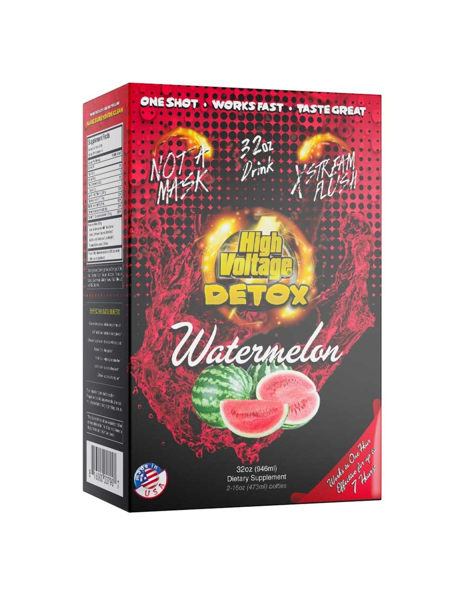 world wholesale HIGH VOLTAGE PREMIUM 32oz DETOX FLUSH| Watermelon
