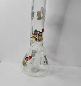 Luv Bud 15" Beaker style Rick & Morty Cartoon Bong/Water Pipe