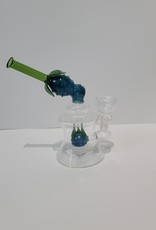 Luv Bud 7" Strawberry Patch Water Pipe- Blue