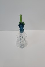 Luv Bud 7" Strawberry Patch Water Pipe- Blue