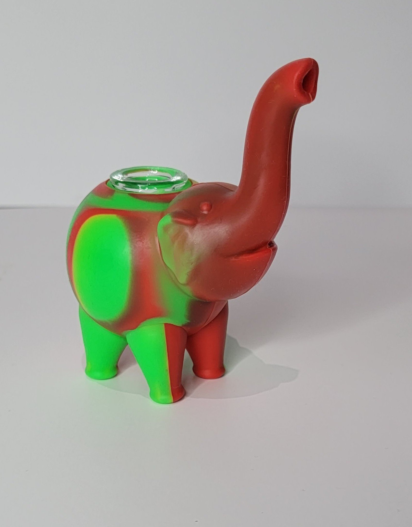 Luv Bud Silicone Elephant Hand Pipe | Rasta