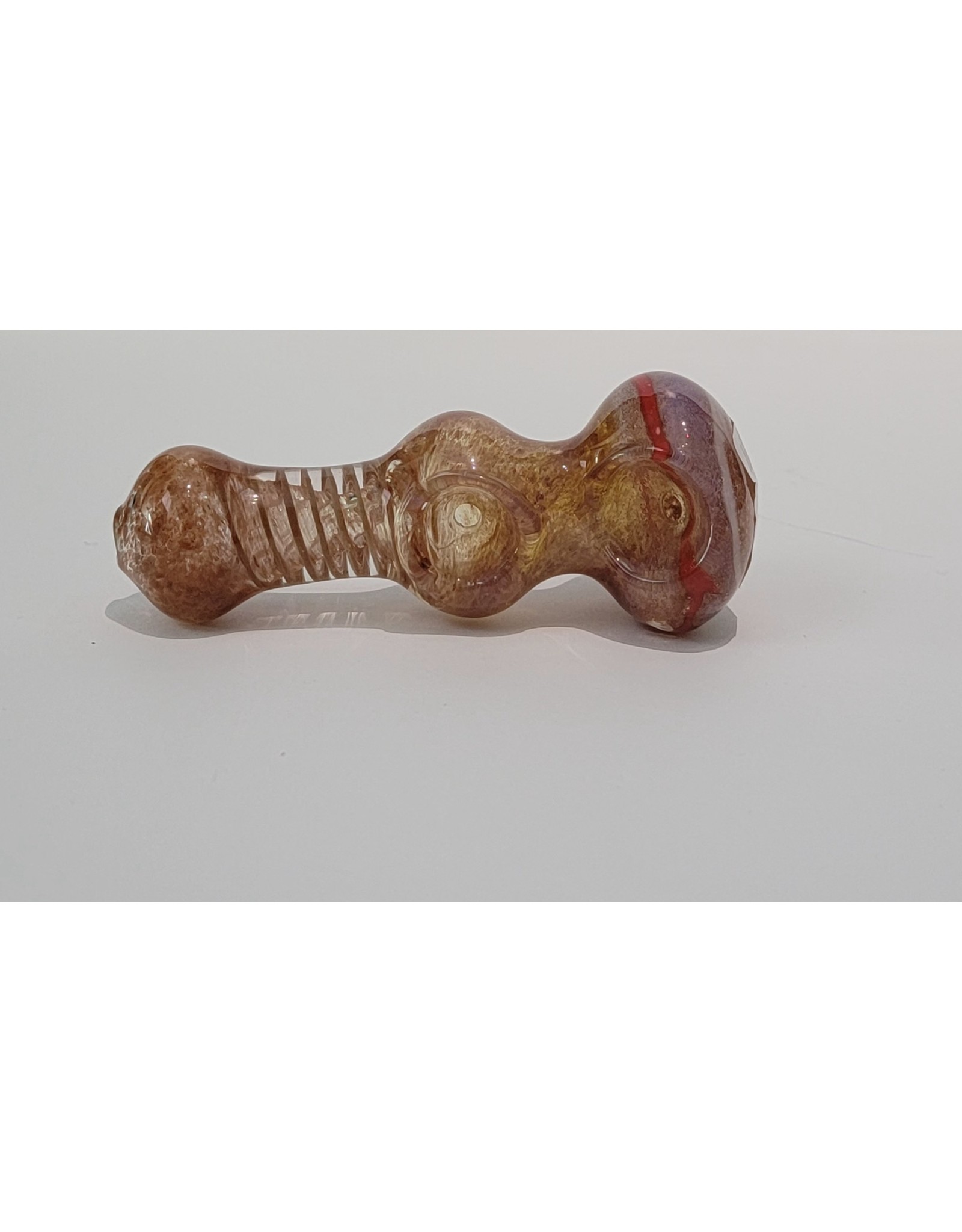 Luv Bud 5" Double Bowl Swirl Neck Hand Pipe | Pink