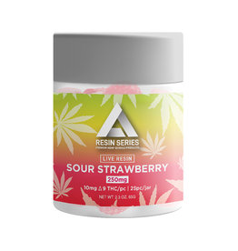 effex Sour Strawberry Live Resin Delta 9 THC Gummies 10mg| 25 Count
